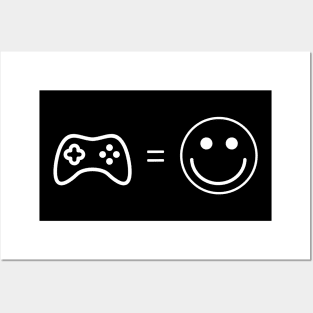 Gaming is happiness Posters and Art